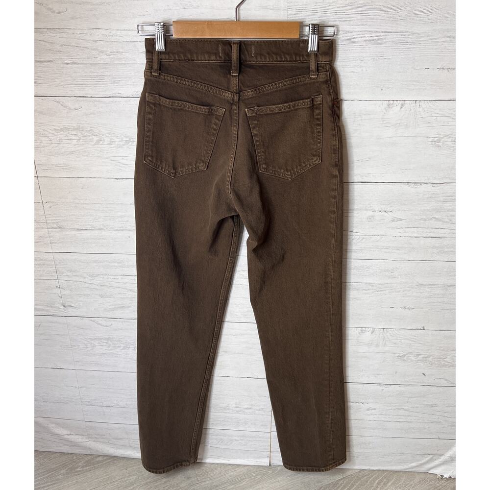 Abercrombie & Fitch Jeans Womens SZ 26/2R Brown The 90s Straight Ultra Rise - Picture 10 of 12